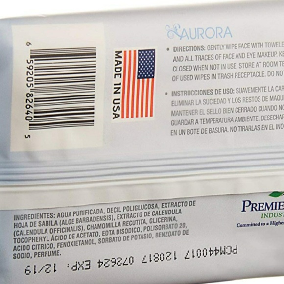 3 pack! 120 GENTLE MAKEUP REMOVER WIPES - Picture 4 of 4